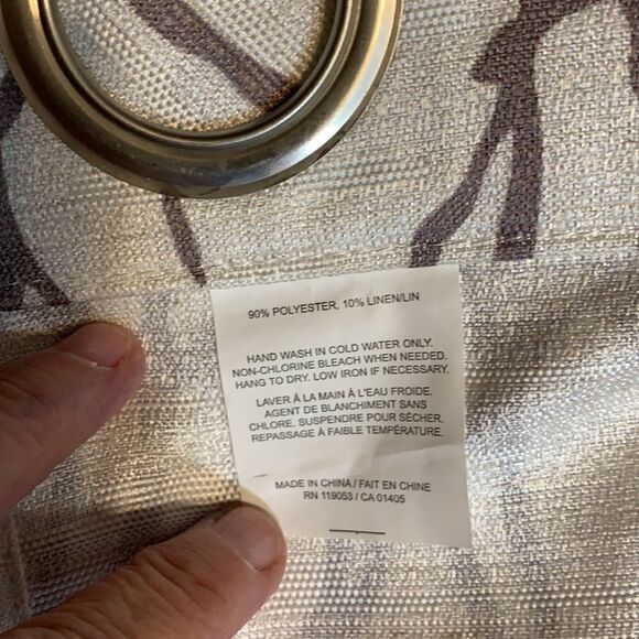 One panel window curtain 54 inches wide and 60 inches long. - Picture 2 of 4